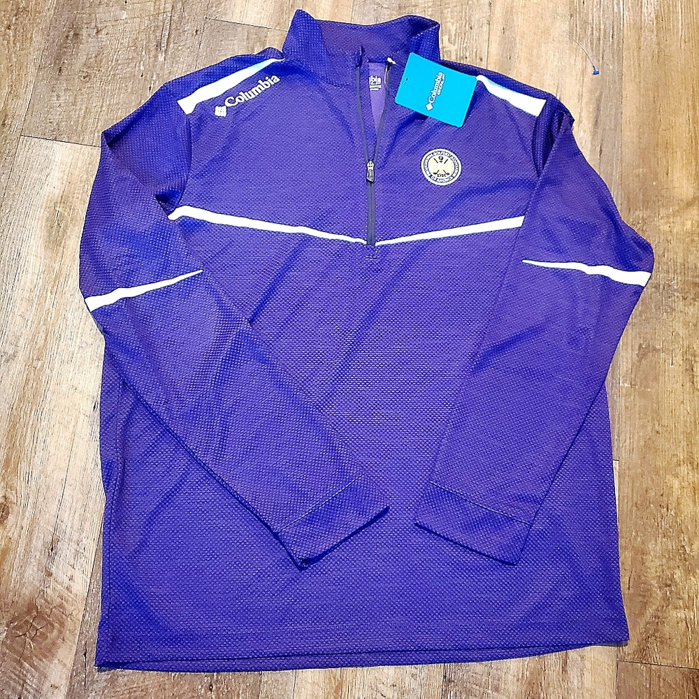 Columbia PGA Golf Mens Omni wick Scorecard Pullover size M